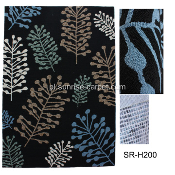 Ręcznie robiona ręcznie dywanik dywanik akrylowy haczykowaty dywanik